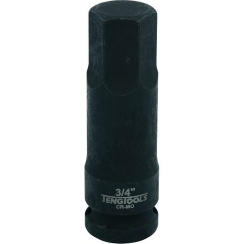 1/2in Dr. Hex Bit Impact Socket 3/4 -Teng