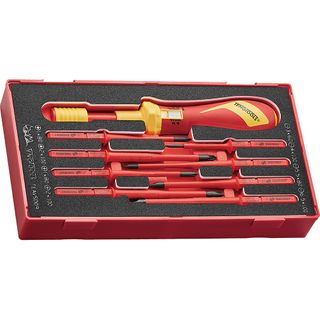 9pc 1000V VDE Torque Screwdriver Set - TC-Tray (EVA) -Teng