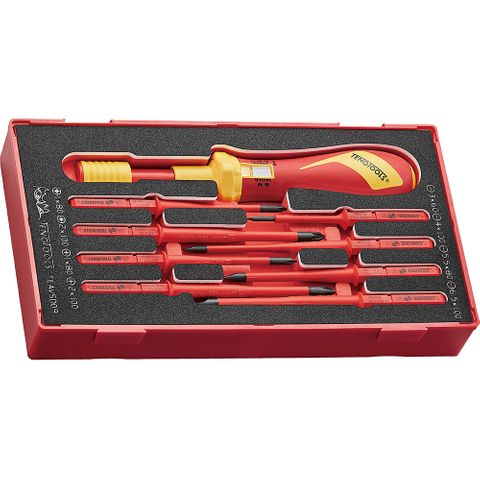 9pc 1000V VDE Torque Screwdriver Set - TC-Tray (EVA) -Teng