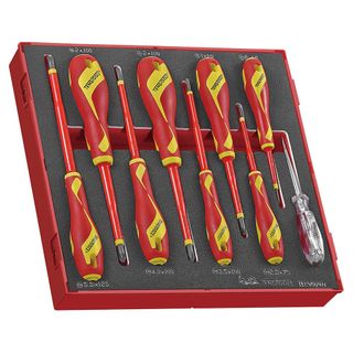 9pc MD 1000V VDE Screwdriver Set - TED-Tray -Teng