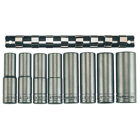 8pc 1/2in Dr. Deep Socket Set 13-24mm 6Pnt -Teng