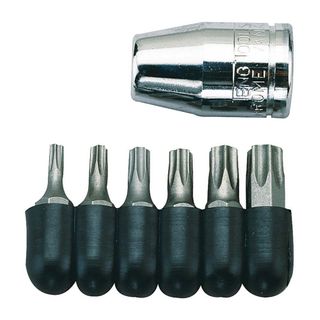 7pc 3/8in Dr. Torx Bit Set - TX10-TX40 -Teng