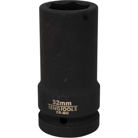 1in Dr. Thin Wall Deep Impact Socket 32mm Din -Teng