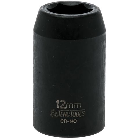 1/2in Dr. Impact Socket 12mm ANSI -Teng