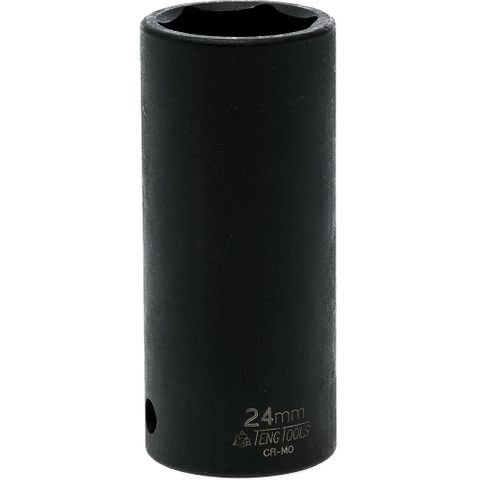 1/2in Dr. Deep Impact Socket 24mm ANSI -Teng