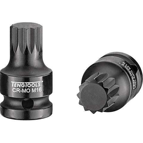 1/2in Dr. Impact Socket XZN 16 x 43mm -Teng