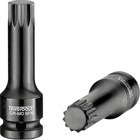 1/2in Dr. Impact Socket XZN SPLINE18 x 78mm -Teng