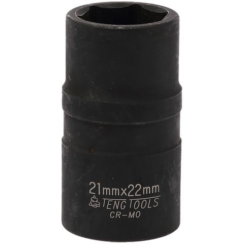 1/2in Dr. Double Ended Impact Socket 21 x 22mm -Teng