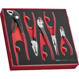 5pc Plier Set Vinyl Grip Q EVA2 -Teng