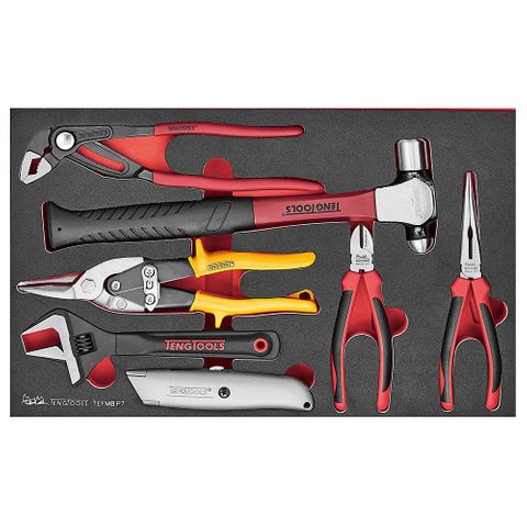 7pc Plier and Hammer Set (EVA) -Teng