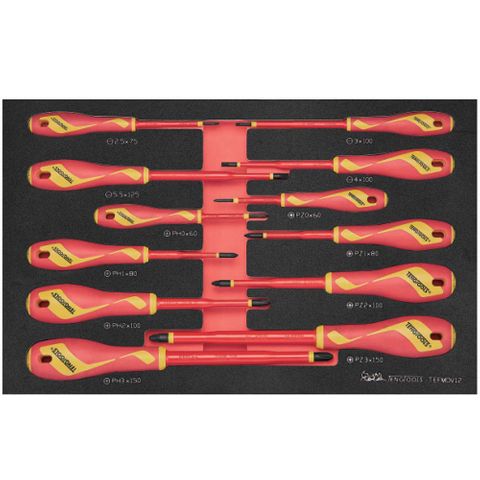 12pc Screwdriver Set Insulated -Teng