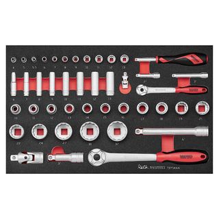 44pcSocket Set 1/4in and 1/2in Drive -Teng