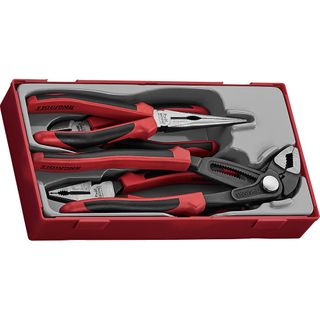 4pc Plier Set TPR Grip Q TT1 -Teng