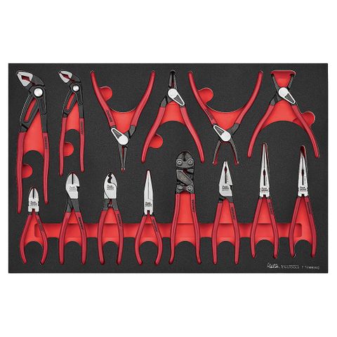 14pc Plier Set Vinyl Grip Q (EVA) -Teng