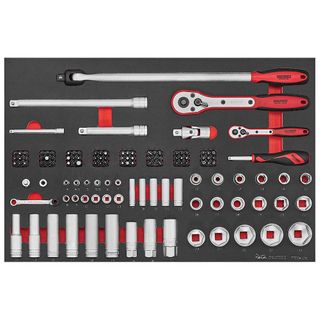 126pc Socket Set 1/4 & 1/2in Dr. (EVA) -Teng