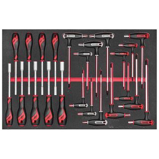 23pc Nut & T-Handle Driver Set (EVA) -Teng