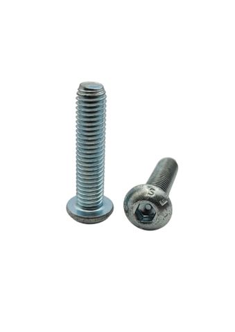 8 x 50 Button Head Screw Zinc Plated