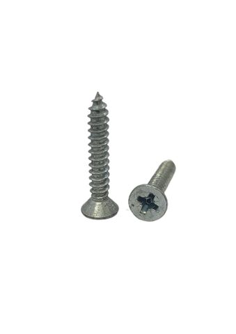 8G x 2 Countersunk Self Tapping Screw Zinc Plated Pozi