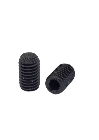 10 x 12 Grub Screw Black Knurled Point