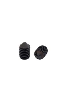 8 x 12 Grub Screw Black Cone Point