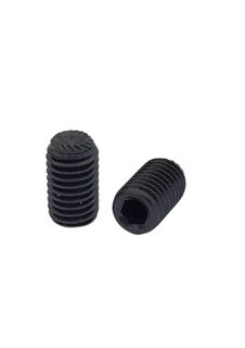 12 x 12 Grub Screw Black Knurled Point