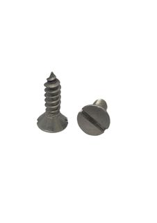 12G x 2 Countersunk Self Tapping Screw 304 Stainless Steel Slot