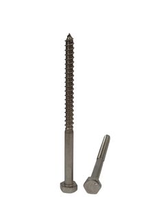 8 x 100 Coach Screw 316 Stainless Steel