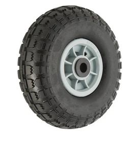 Wheel Grey Plastic Rim 350x4 Solid Tyre 3/4-Bush