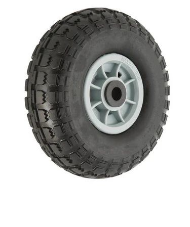 Wheel Grey Plastic Rim 350x4 Solid Tyre 3/4-Bush