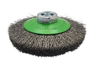 Bevel Wire Brush Stainless Steel 100mm x M10