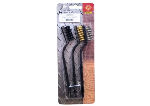 3 Piece Mini Wire Brush Set