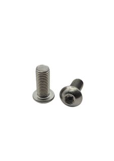 #10-32 x 1/2 UNF Button Head Screw 304 Stainless Steel ( 3/16 )