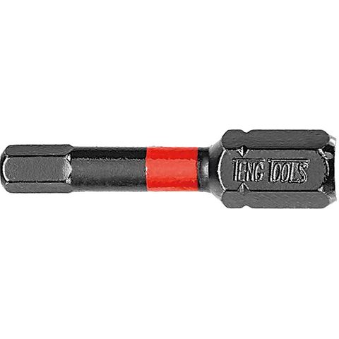 1pc 1/4in Hex 6mm Impact Screwdriver Bit 30mm -Teng