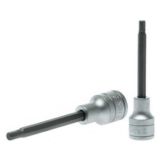 1/2in Dr. Bit Socket Hex 5mm x 100mm (L) -Teng