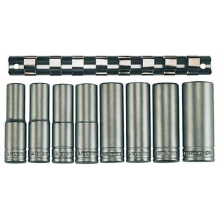8pc 1/2in Dr. Deep Socket Set 13-24mm 6Pnt -Teng