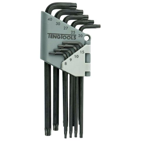 9pc Long Arm Torx Key Set - TX8-TX40 -Teng