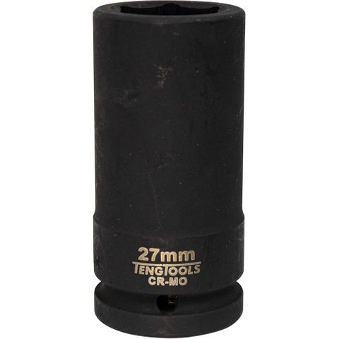 3/4in Dr. Deep Impact Socket 27mm DIN -Teng