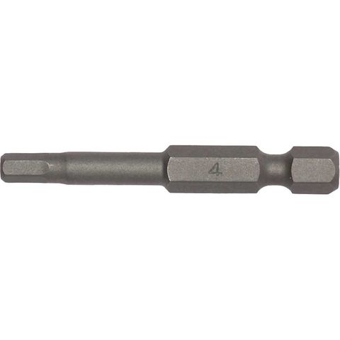 3pc 1/4in Hex 4mm Hex Bit x 50mm (L) -Teng