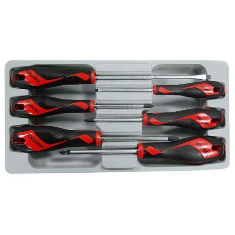 6pc MD TT-MV+ FL-PH-PZ Screwdriver Set -Teng