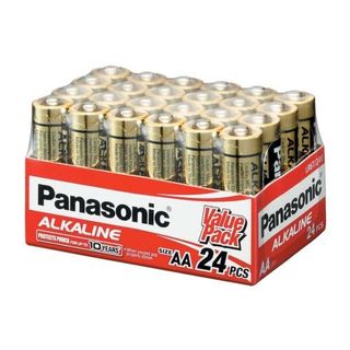 PANASONIC AA BATTERY ALKALINE (24PK)