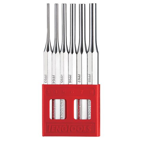 6pc Pin Punch Set 3-8mm -Teng