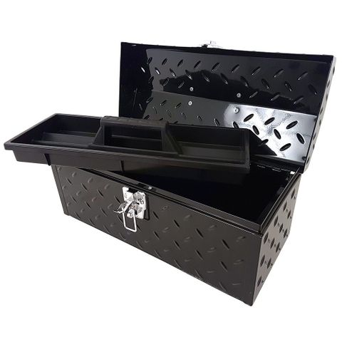 Powerbuilt 16" Hip Roof Steel Portable Tool Box