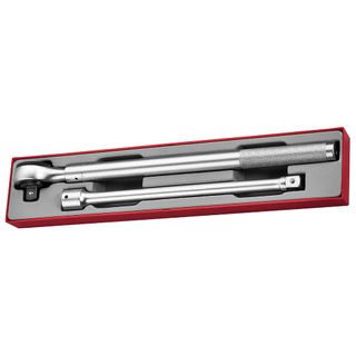 2pc 3/4in Dr. Extendable Ratchet Set - TTX-Tray -Teng