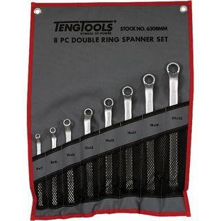 8pc Double off-Set Ring Spanner Set 6-22mm -Teng