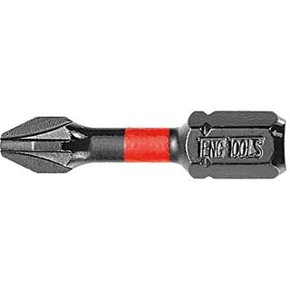 1pc 1/4in PZ#2 Impact Screwdriver Bit 30mm -Teng