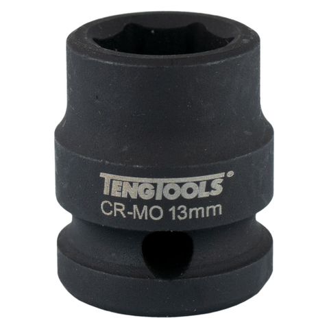 1/2in Dr. Stubby Impact Socket 13mm DIN -Teng