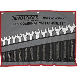 12pc Combination Metric Spanner Set w/Wallet 20-32mm -Teng