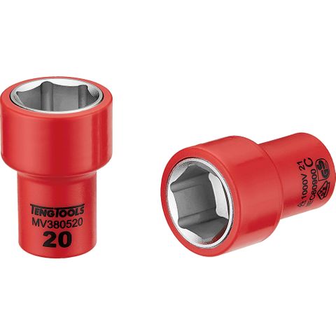 1000V VDE 3/8in Dr. Insulated Socket 20mm -Teng