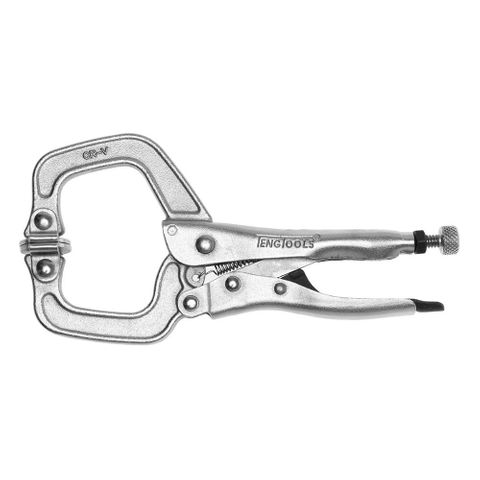6in C-Clamp Non-Pinch Locking Plier w/Swivel Pad -Teng