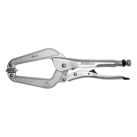 12in Long C-Clamp Lock Plier (NP) w/Swivel Pad -Teng